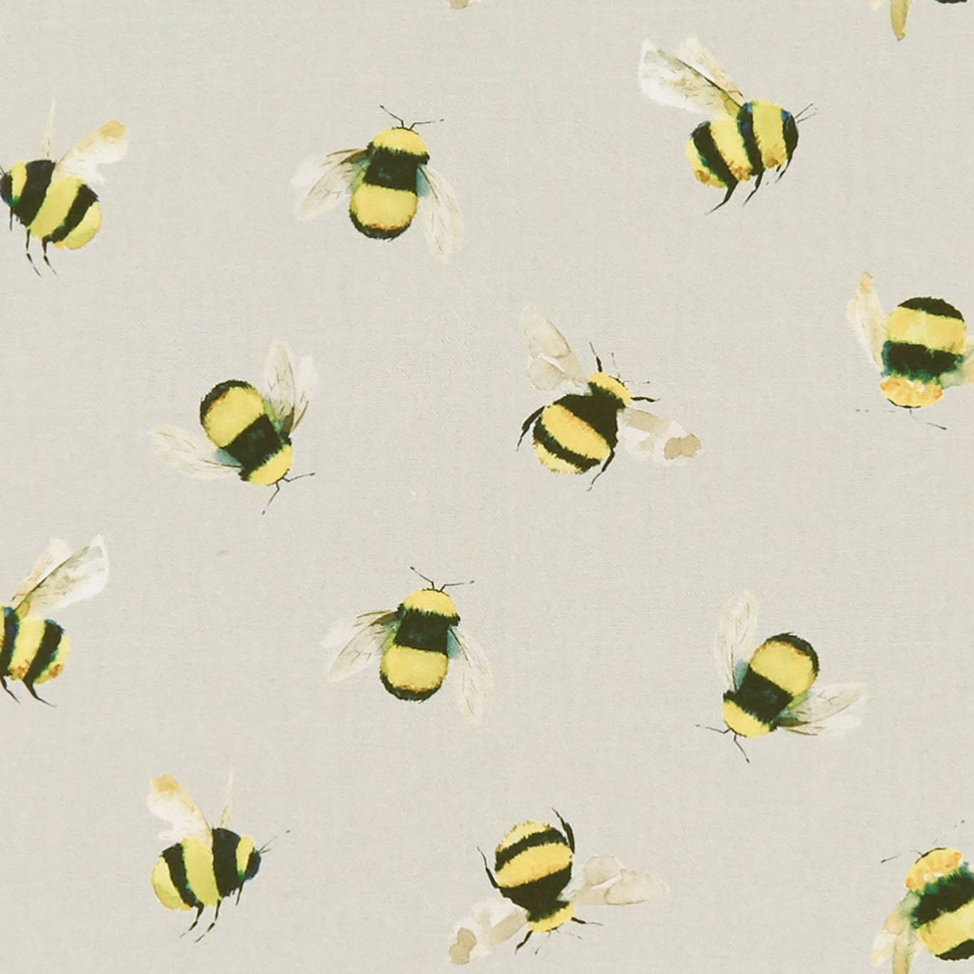 Bees Fabric - Taupe - By Clarke and Clarke - F1255/02