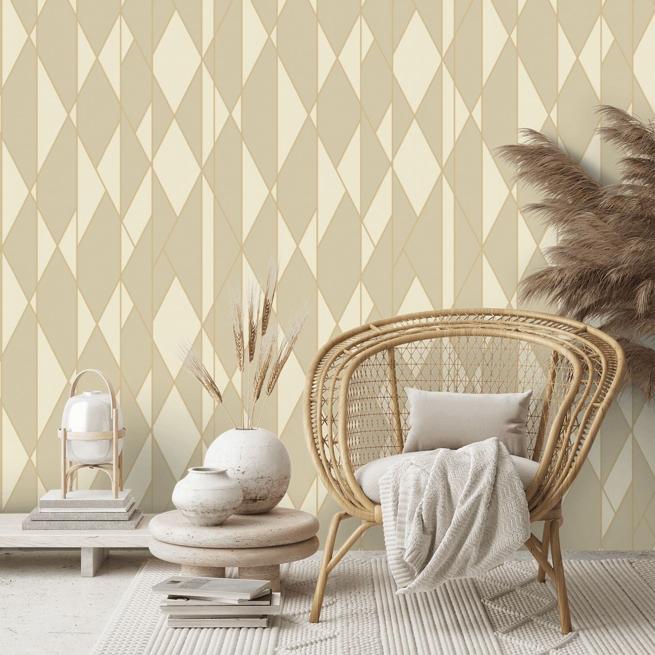 Oblique Wallpaper - Linen - By Cole and Son - 105/11047