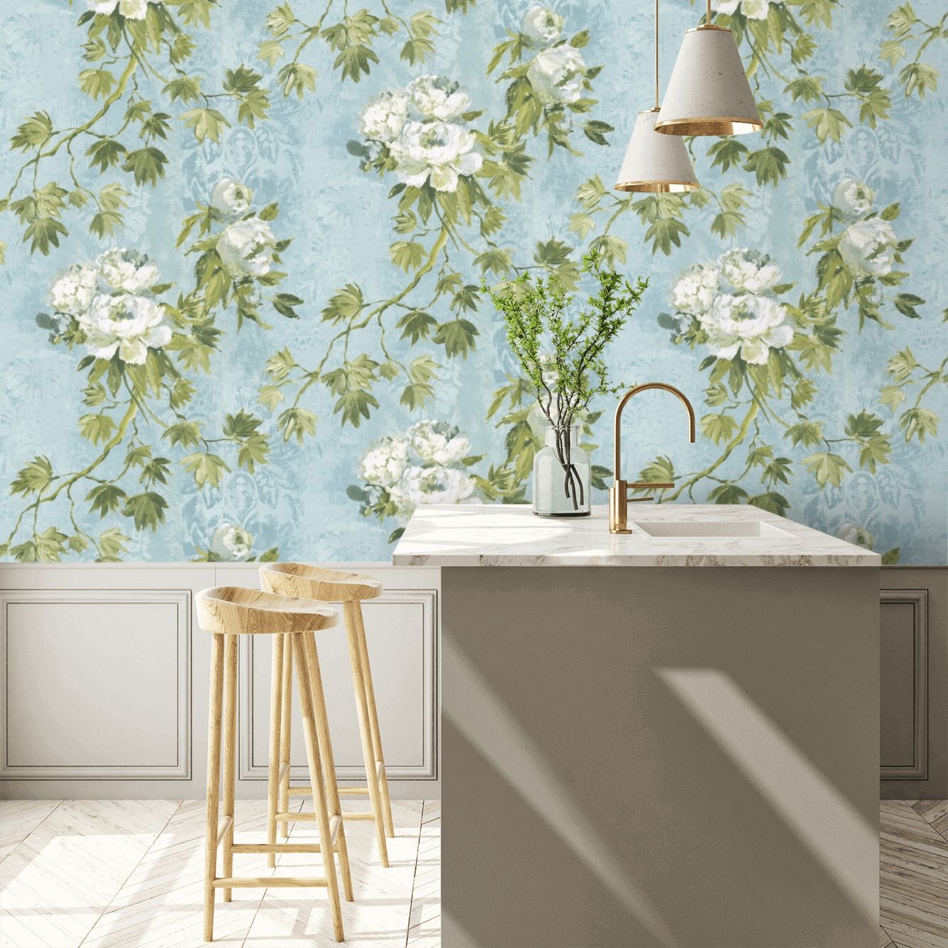 Floreale Wallpaper - Natural - By Designers Guild - PDG673/02