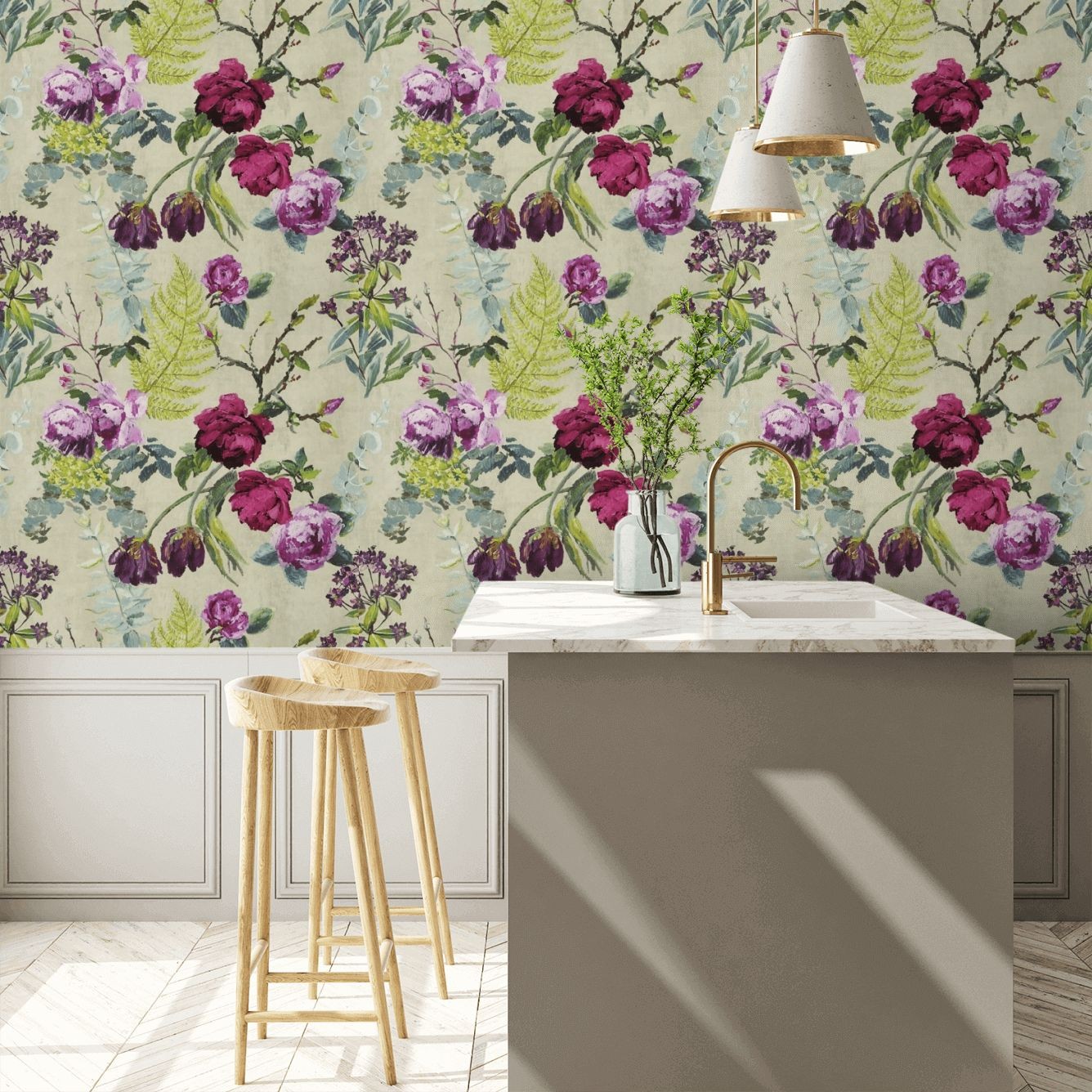 Tulipani Wallpaper - Linen - By Designers Guild - PDG678/03