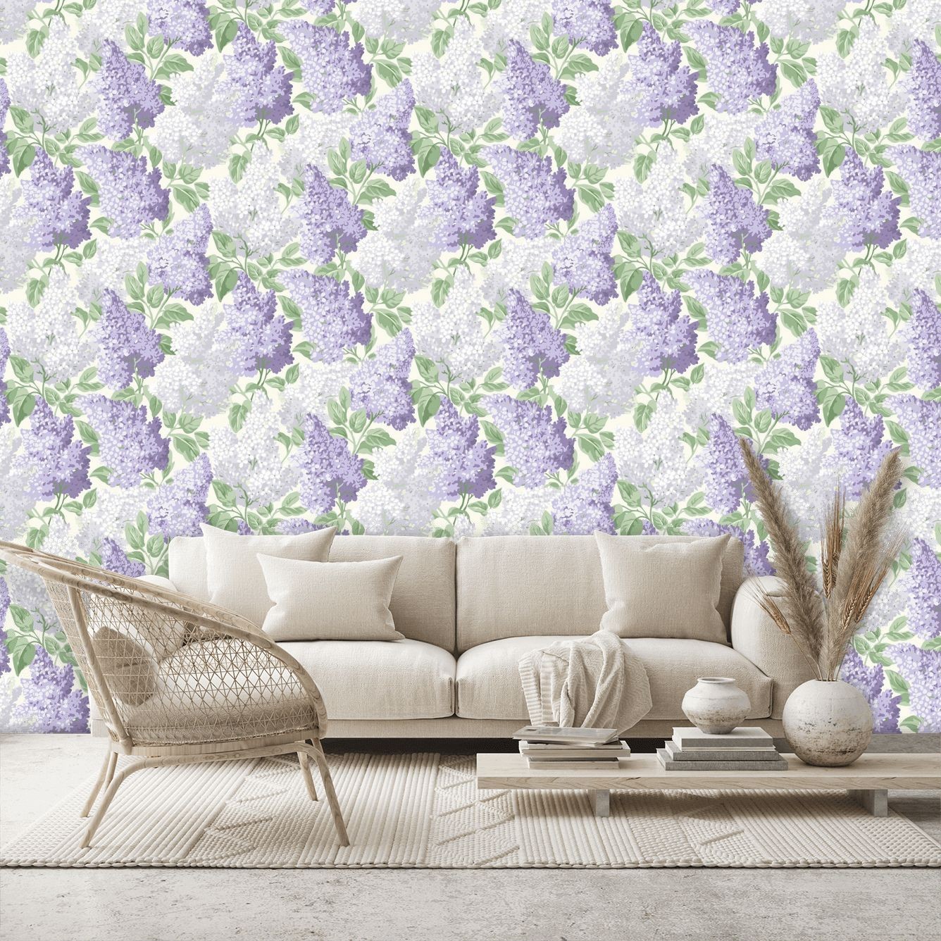 Lilac Wallpaper - Lilac / Dove - By Cole and Son - 115/1004