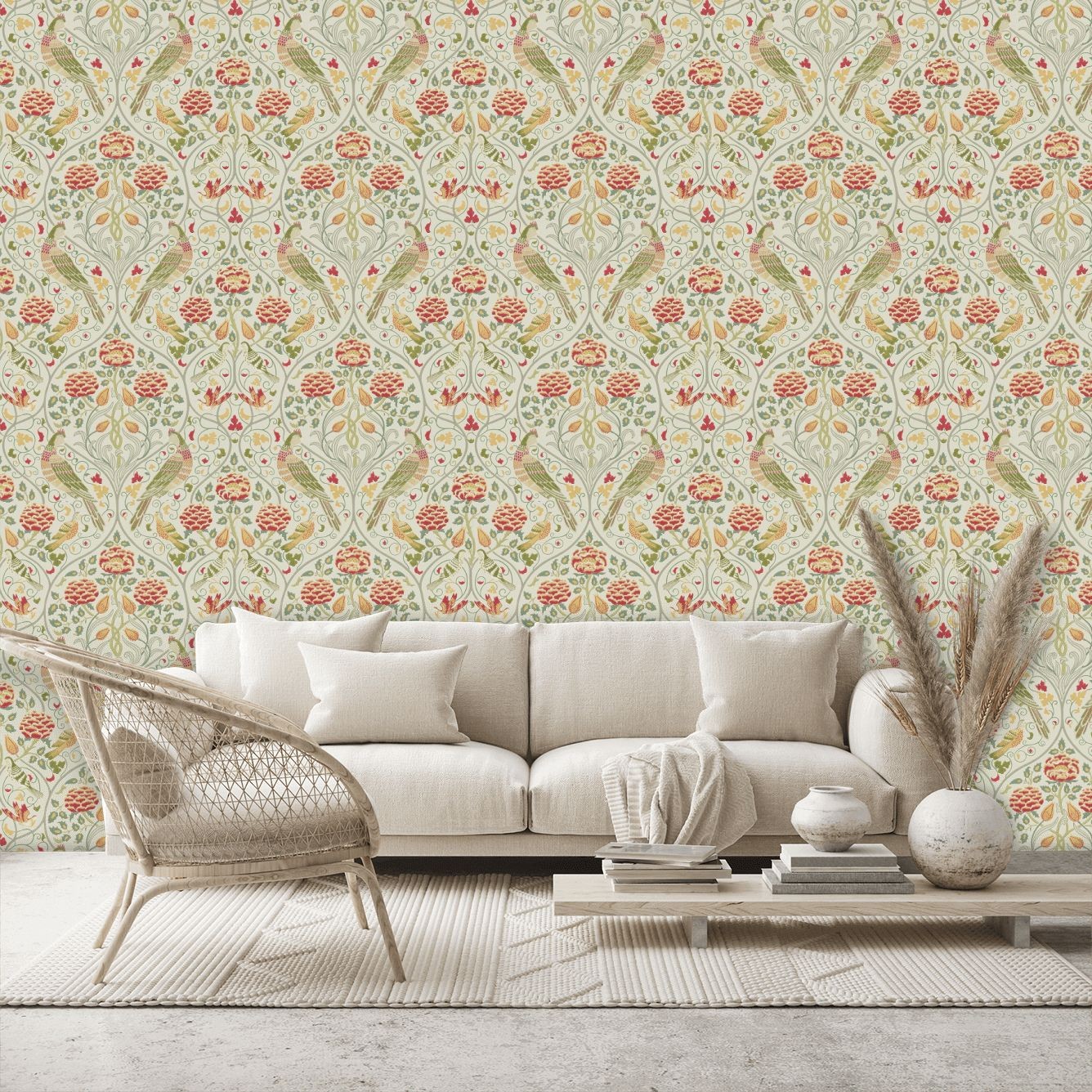 Seasons by May Wallpaper - Linen - By Morris and Co - 216687