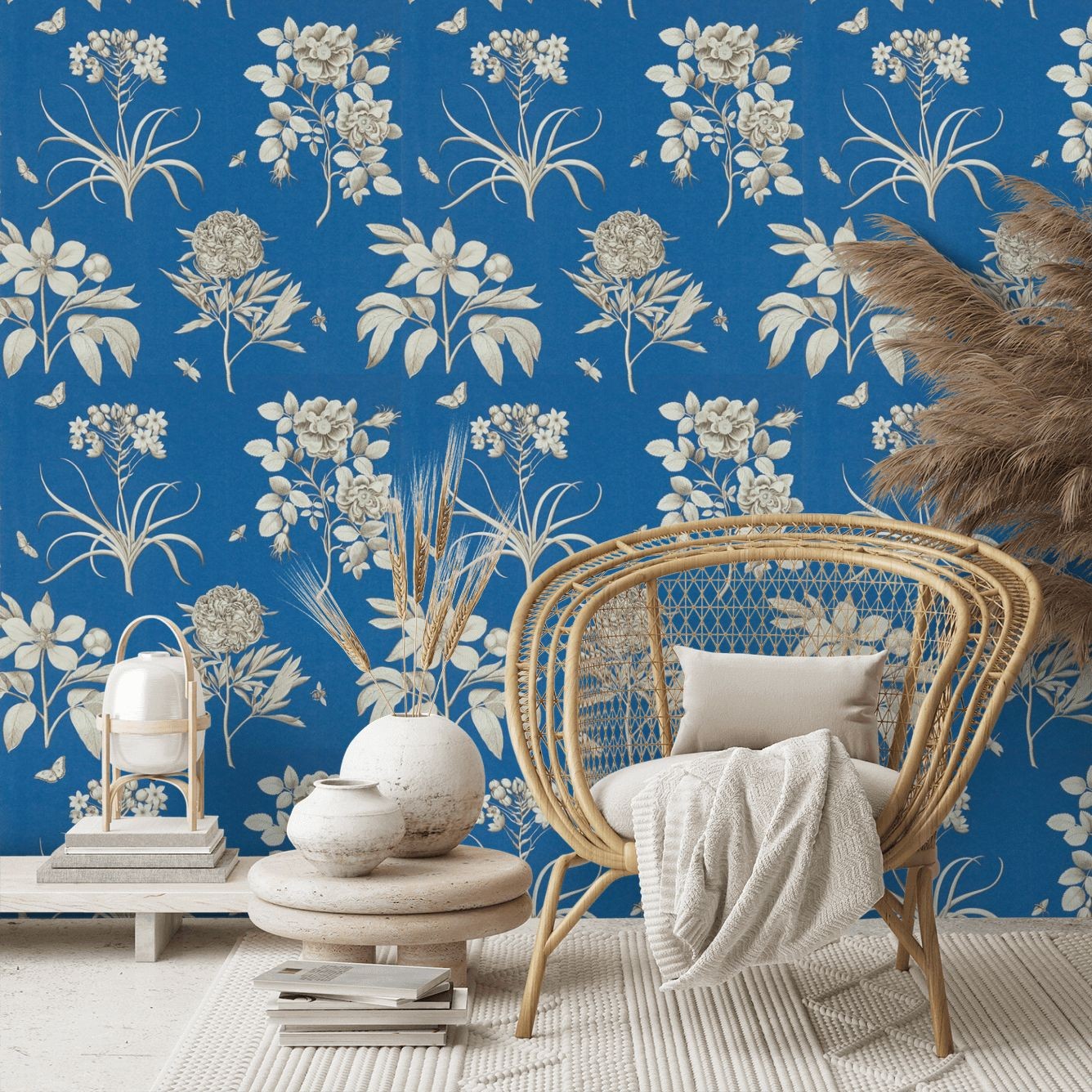 Buy Blue White Scenic Colonial Toile Wallpaper Country French Online in  India  Etsy