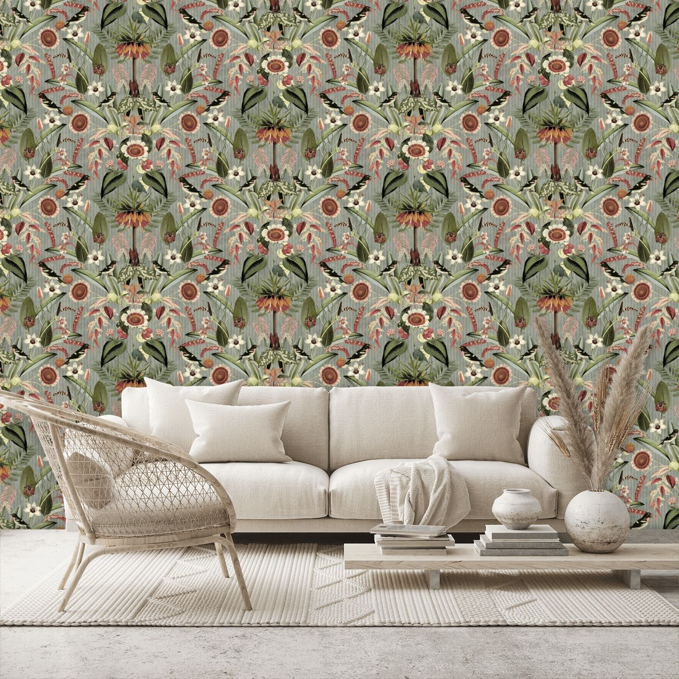Arlon Wallpaper - Green - By Rebel Walls - R17542