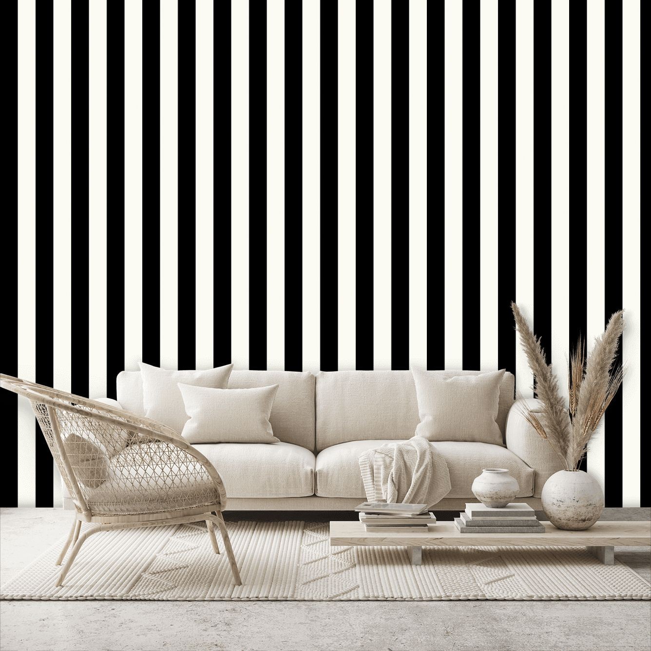 Large Stripe Wallpaper - By Galerie - SY33918