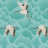 Harlequin Cranes In Flight Wallpaper