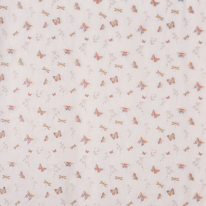 Flutterby Candyfloss Fabric - Lemon & Pink - By Prestigious - 3921/262