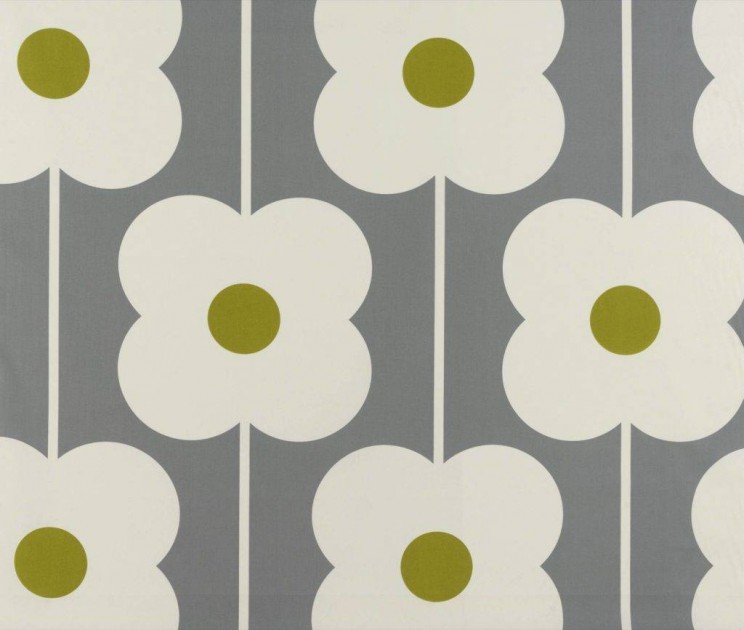 Roman Blinds Orla Kiely Abacus Flower Olive Fabric