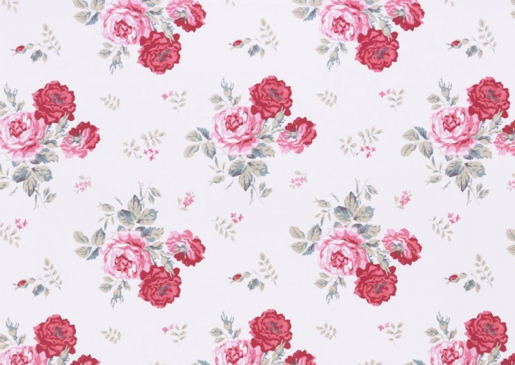 Curtains Cath Kidston Antique Rose Pink Fabric