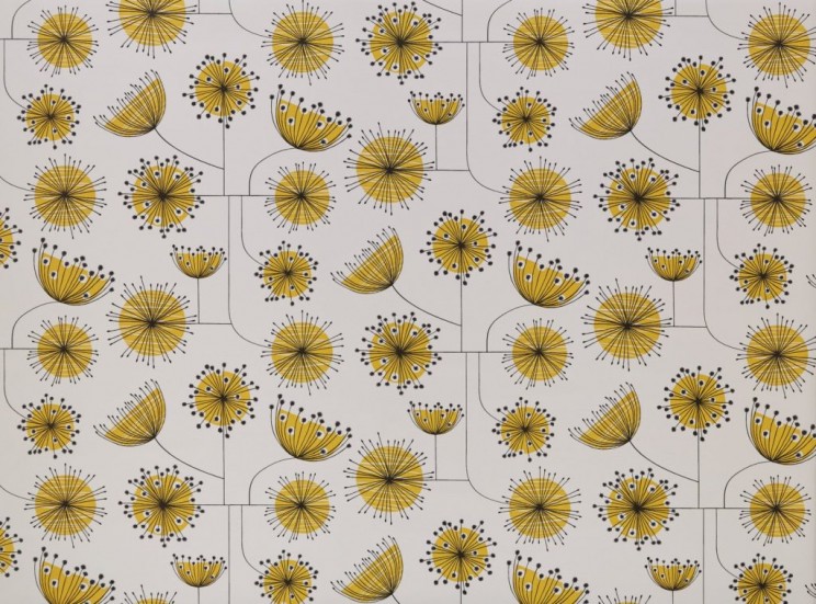 Roman Blinds MissPrint Dandelion Mobile Yellow Fabric