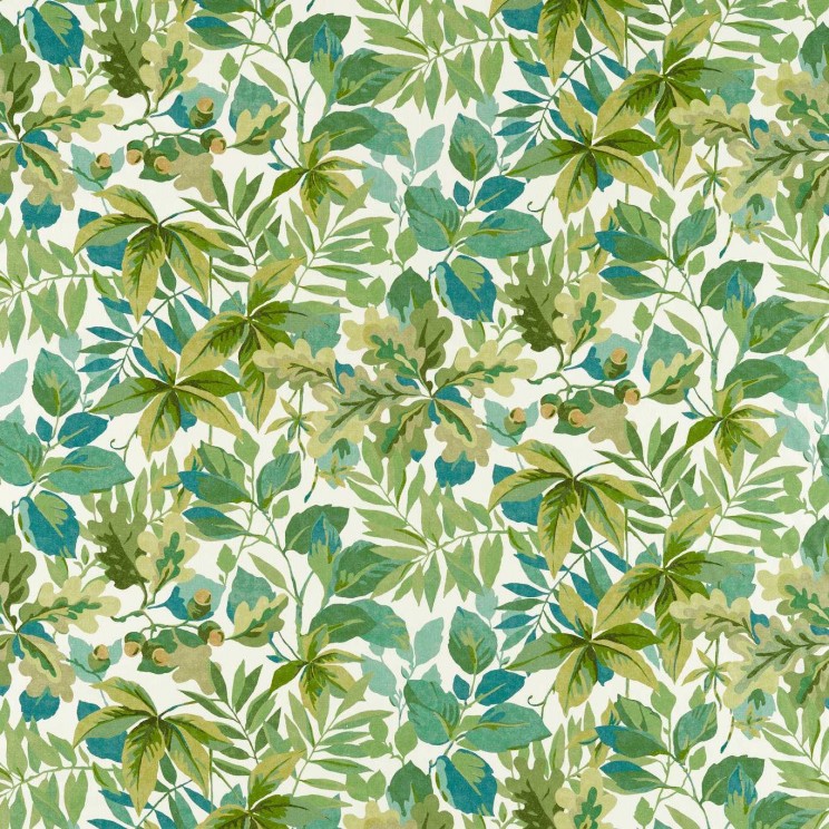 Sanderson Robin’s Wood Forest Green/Sap Green Fabric