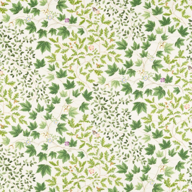 Sanderson Sycamore and Oak Botanical Green Fabric