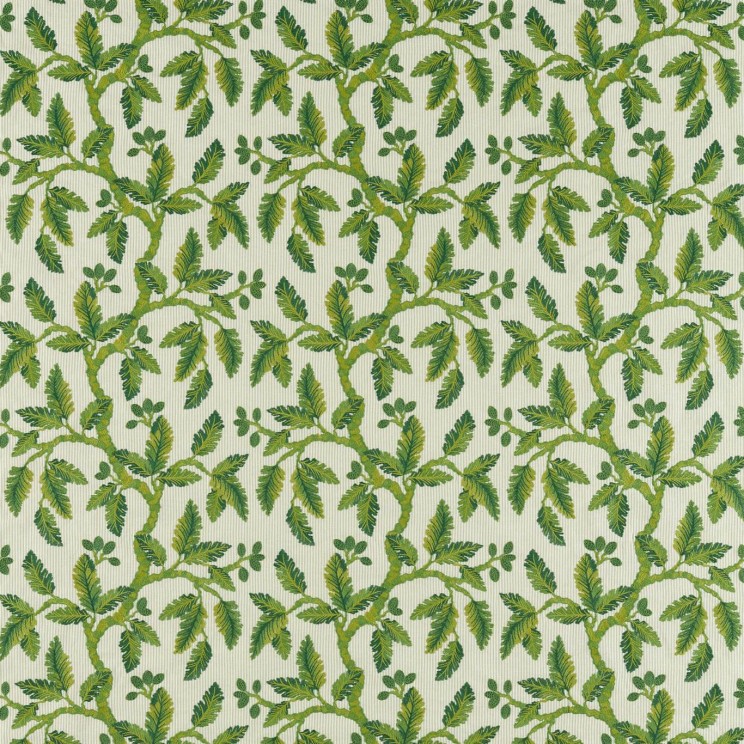 Sanderson Oaknut Stripe Botanical Green Fabric