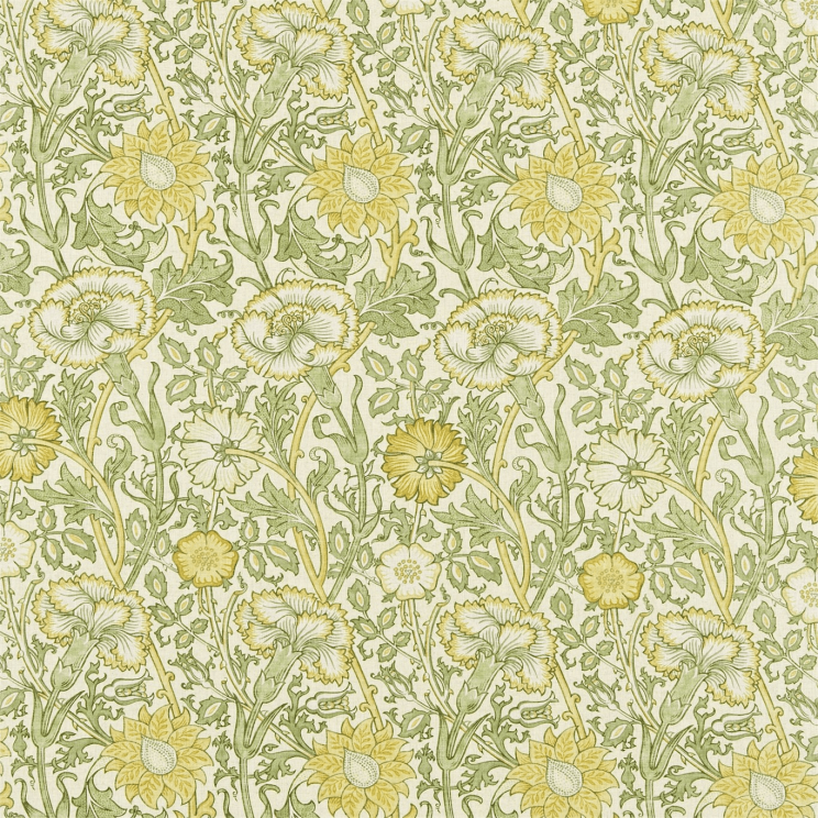 Morris and Co Pink & Rose Cowslip/Fennel Fabric