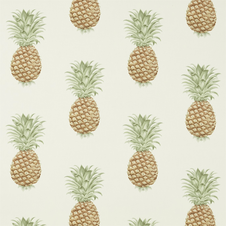 Sanderson Pineapple Royale Artichoke/Amber Fabric