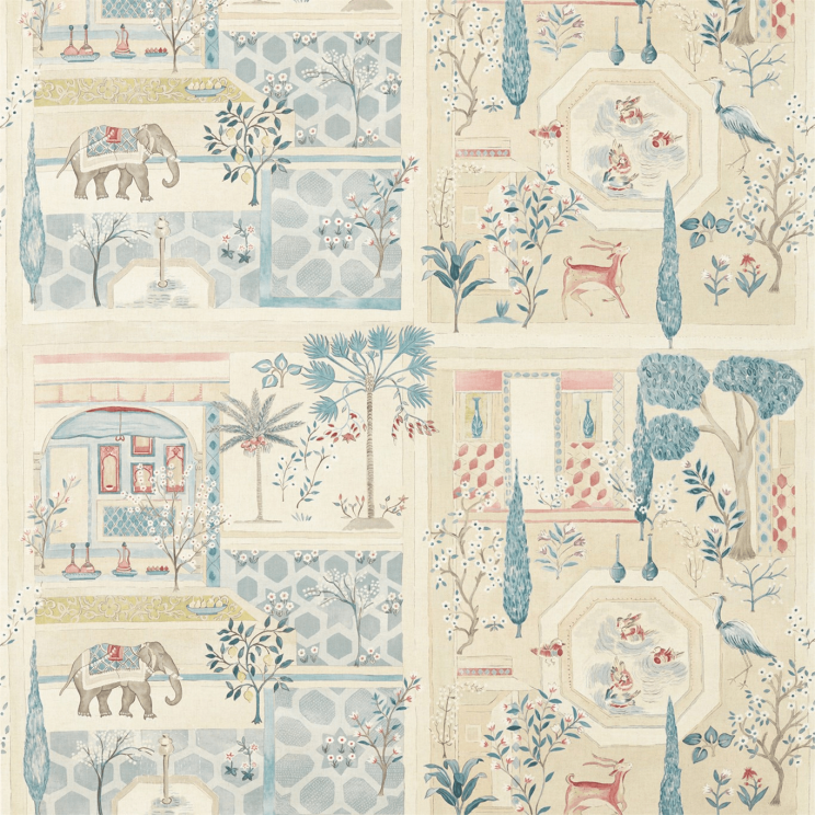 Curtains Sanderson Sultans Garden Fabric 226310