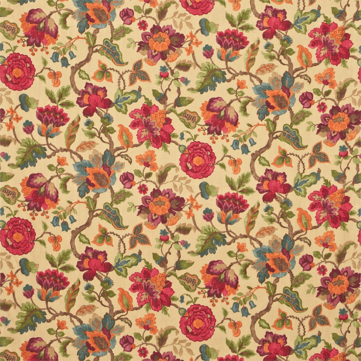 Sanderson Amanpuri Mulberry/Amber Fabric