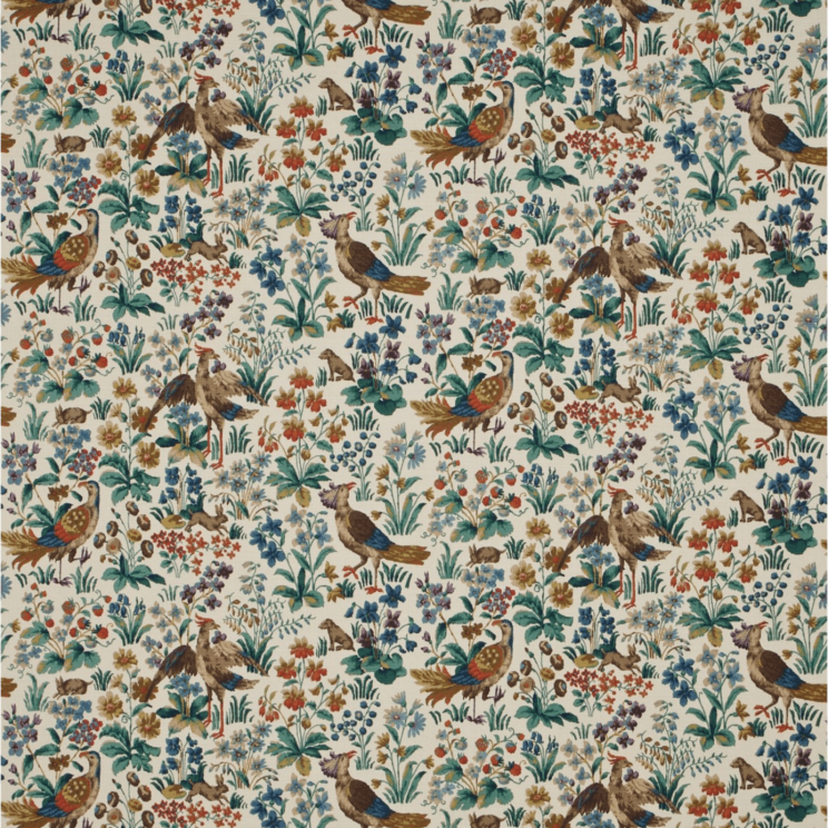 Sanderson Cluny Cream/Brown/Multi Fabric