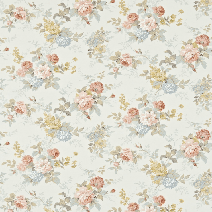 Sanderson Rosamund Cream/Rose Fabric