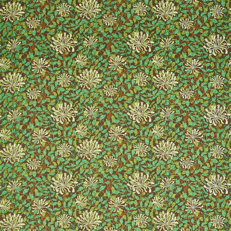 Curtains Morris and Co Honeysuckle Fabric 226851