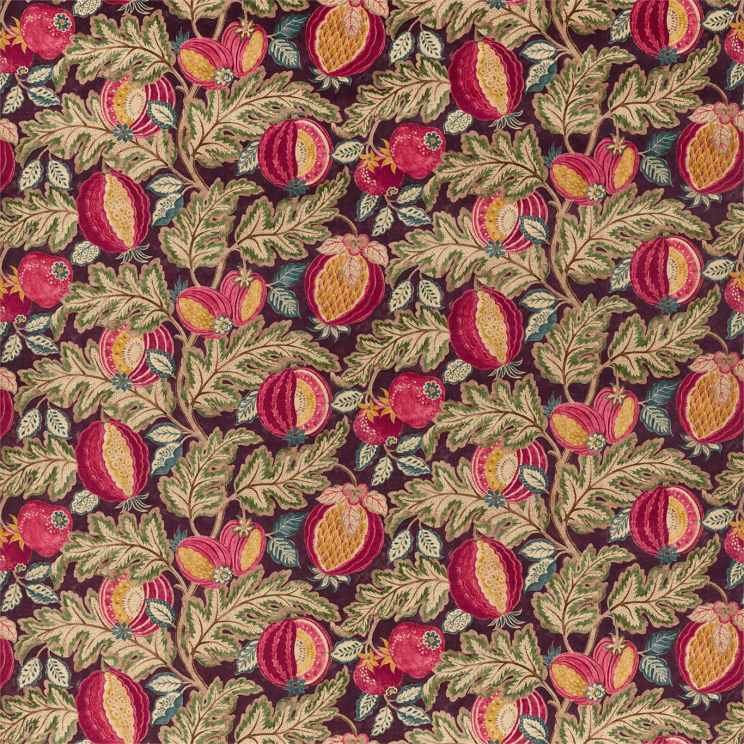 Sanderson Cantaloupe Fabric Cherry/Alabaster Fabric