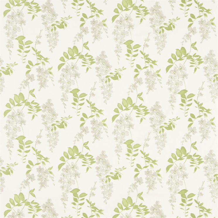 Sanderson Wisteria Blossom Silver/Apple Fabric