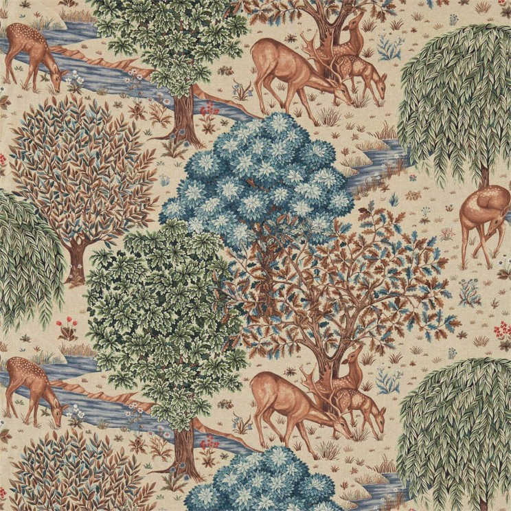 Curtains Morris and Co The Brook Fabric 226708