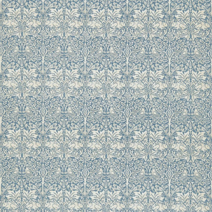 Morris and Co Brer Rabbit Slate/Vellum Fabric