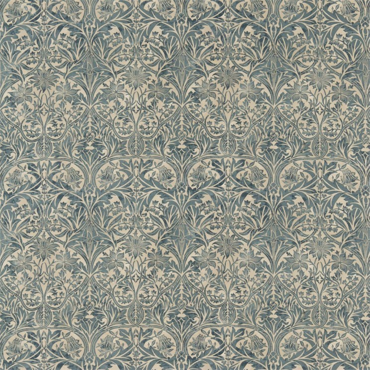 Morris and Co Bluebell Seagreen/Vellum Fabric