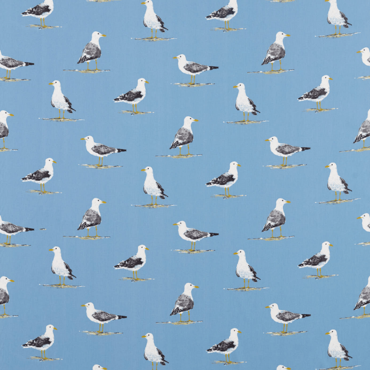 Sanderson Shore Birds Marine Fabric
