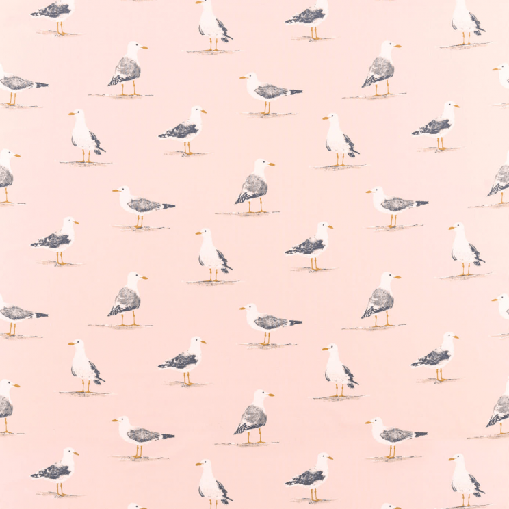Sanderson Shore Birds Blush Fabric