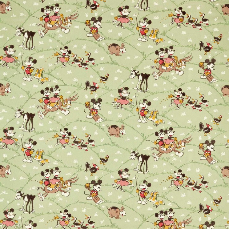 Curtains Sanderson Mickey At The Farm Fabric 227145
