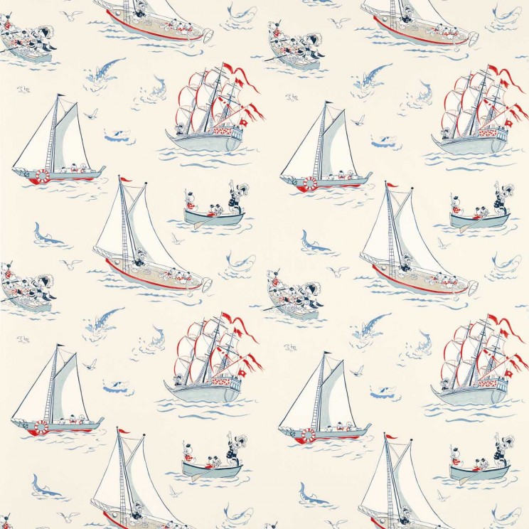 Curtains Sanderson Donald Nautical Fabric 227162