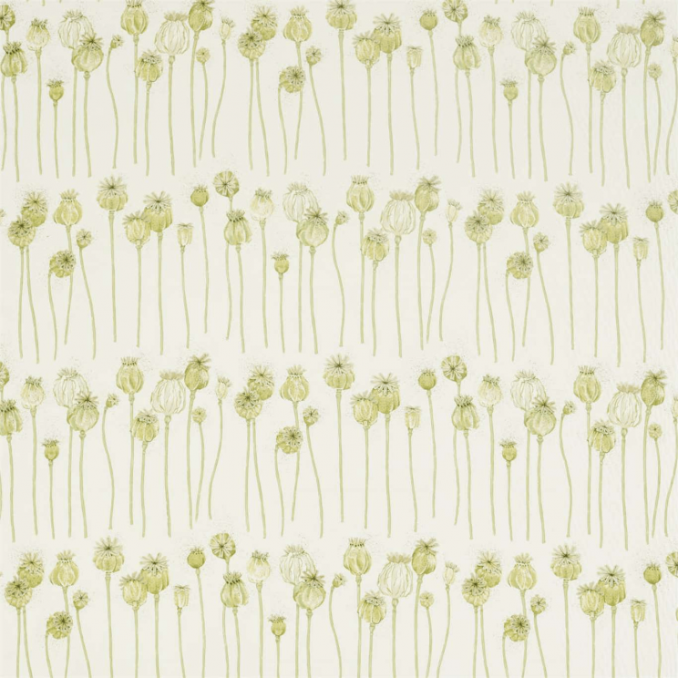 Sanderson Poppy Pods Olive/Almond Fabric