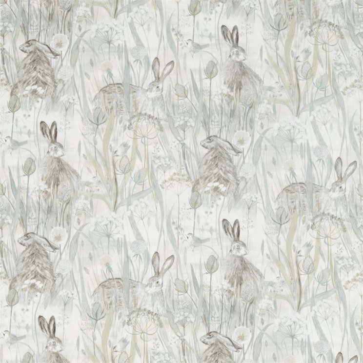 Sanderson Dune Hares Mist/Pebble Fabric