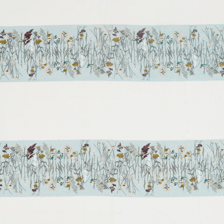 Sanderson Pressed Flowers Mist/Shell Fabric