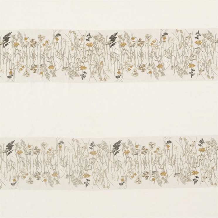Sanderson Pressed Flowers Sable/Corn Fabric