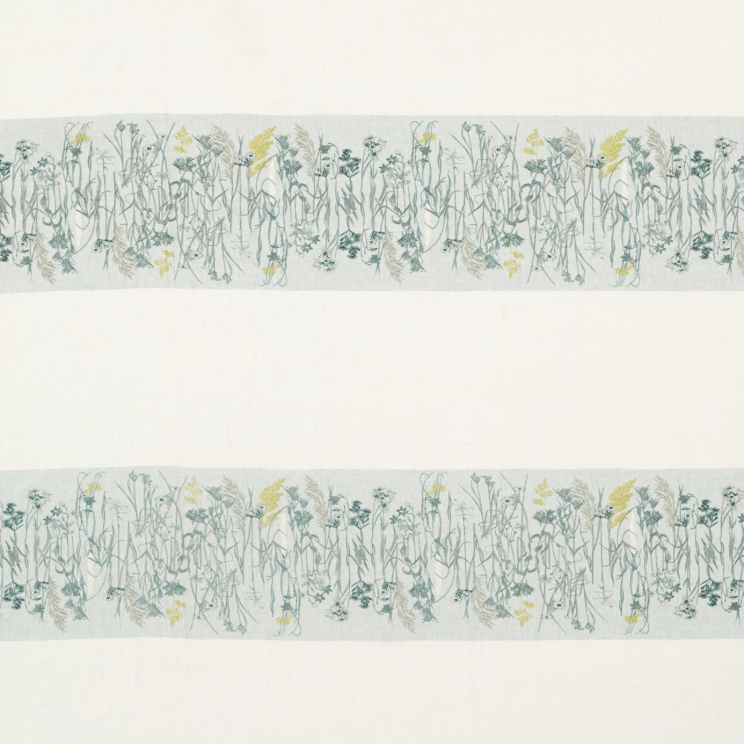Sanderson Pressed Flowers Mist/Linden Fabric