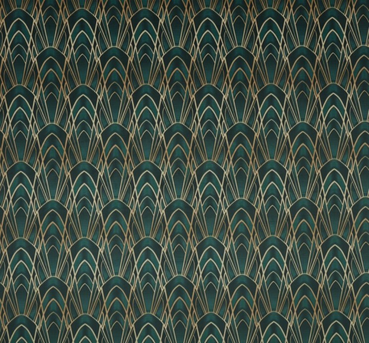Ashley Wilde Delaunay Emerald Fabric