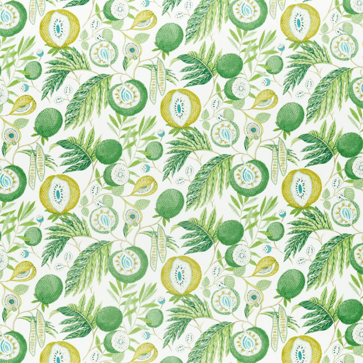 Curtains Sanderson Jackfruit Botanical Green Fabric 226559