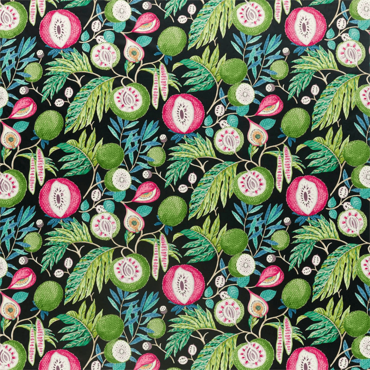 Curtains Sanderson Jackfruit Tropical/Ink Fabric 226560