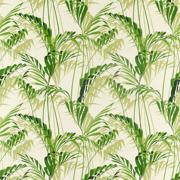 Curtains Sanderson Palm House Botanical Green Fabric 226567