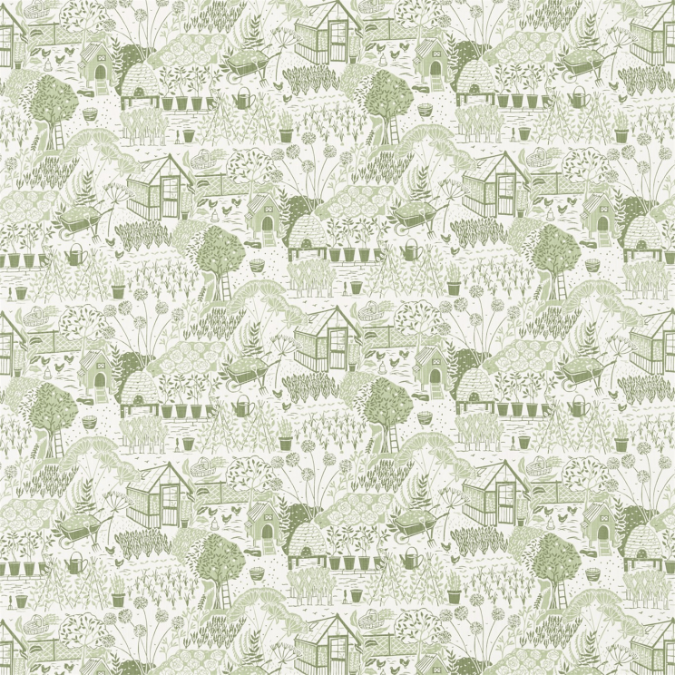 Curtains Sanderson The Allotment Fabric 226360