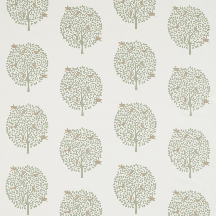 Sanderson Bay Tree Celadon Fabric