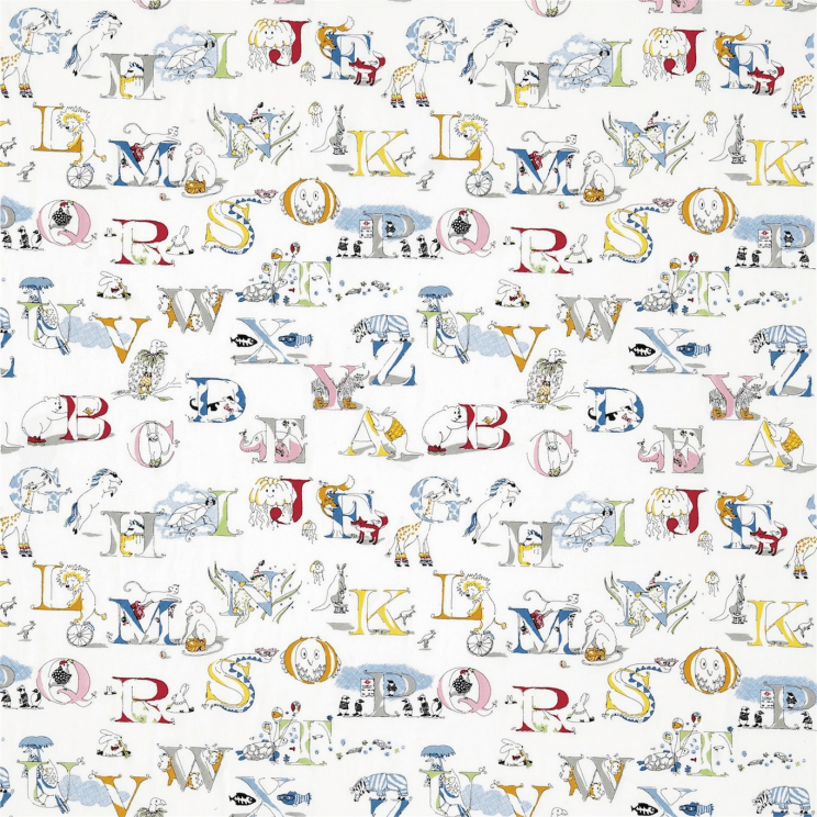 Curtains Sanderson Alphabet Zoo Embroidery Fabric 233924