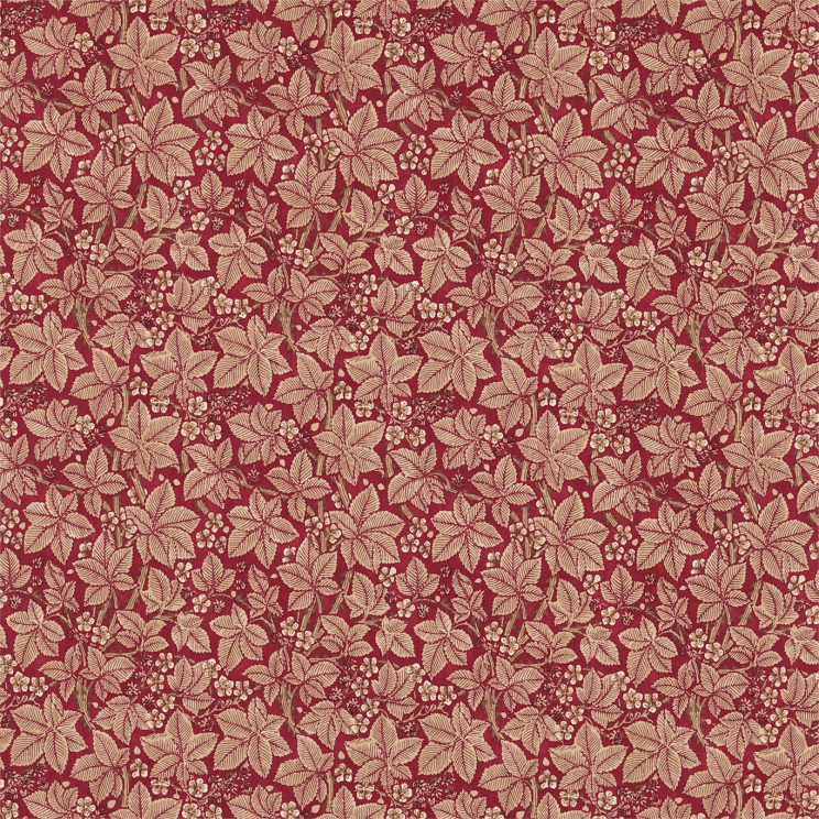 Morris and Co Bramble Wine/Thyme Fabric