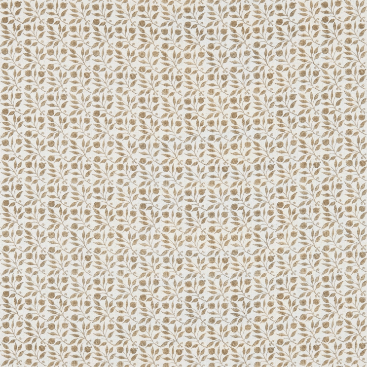 Morris and Co Rosehip Linen/Ecru Fabric