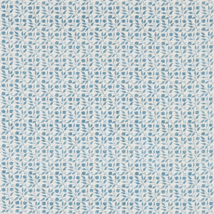 Morris and Co Rosehip Mineral Blue Fabric