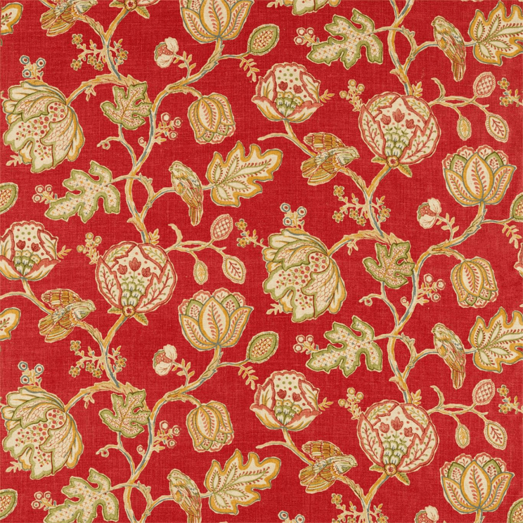 Morris and Co Theodosia Red Fabric