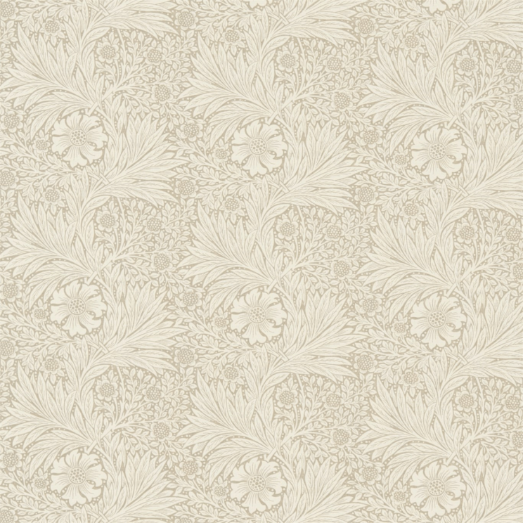 Morris and Co Marigold Linen/Ivory Fabric